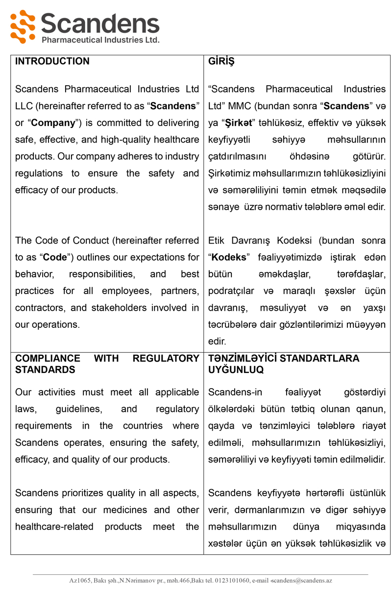 Code of Conduct